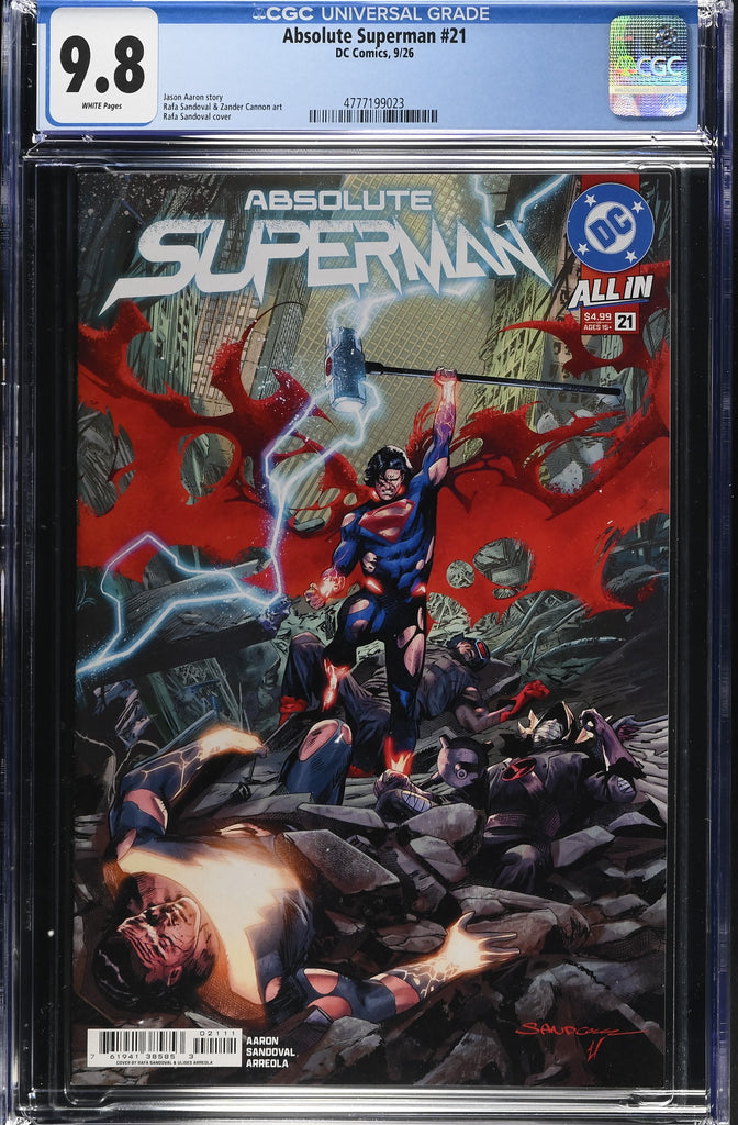ABSOLUTE SUPERMAN #21 CVR A RAFA SANDOVAL | CGC 9.8