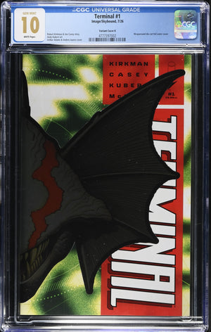 TERMINAL #1 CVR K ARTHUR ADAMS DIECUT FOIL VAR | CGC 10