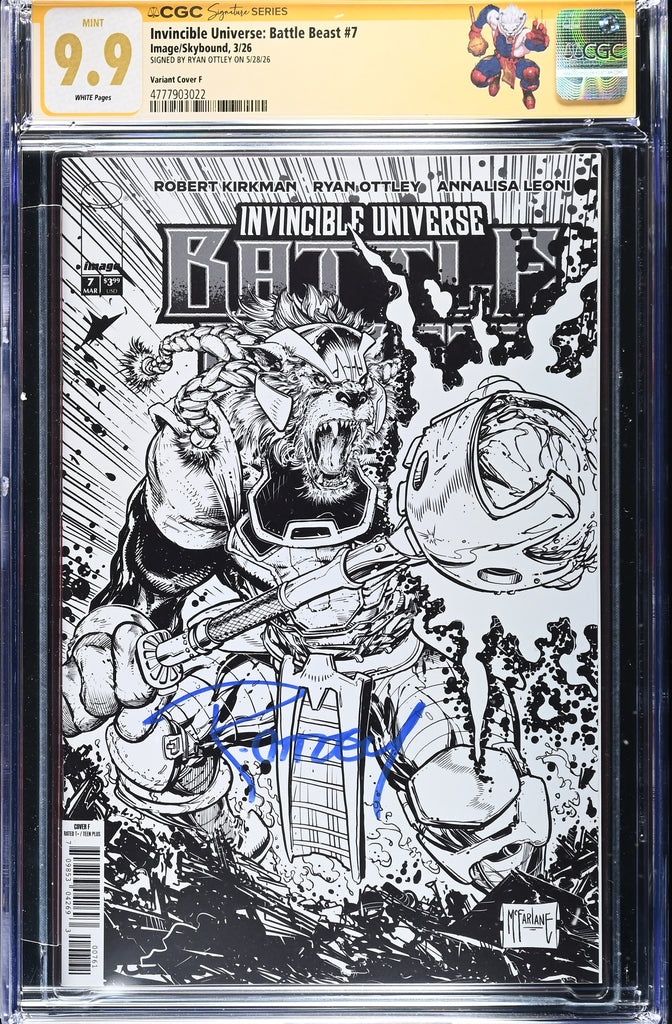 Invincible Universe Battle Beast #7 | 1:75 Todd McFarlane Variant | CGC 9.9