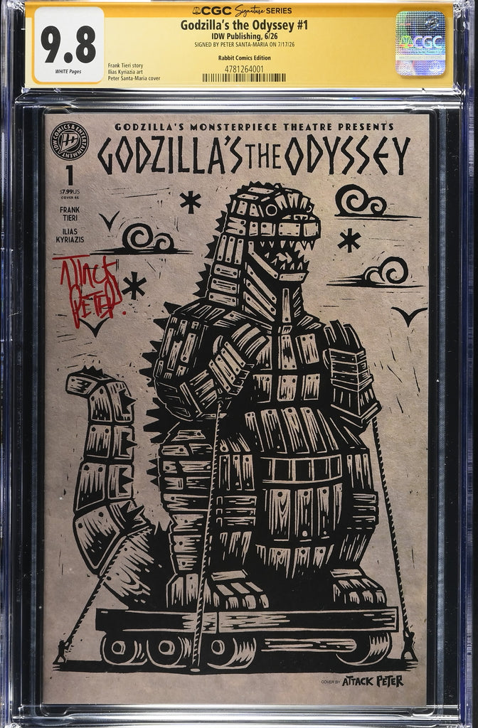 Godzilla’s The Odyssey | ATTACK PETER TROJANZILLA VARIANT | CGC SS 9.8