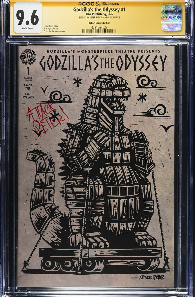 Godzilla’s The Odyssey | ATTACK PETER TROJANZILLA VARIANT | CGC SS 9.6