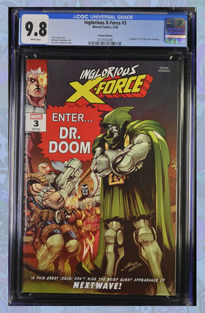Inglorious X Force #3 Gerardo Sandoval Doom Homage Variant | CGC 9.8