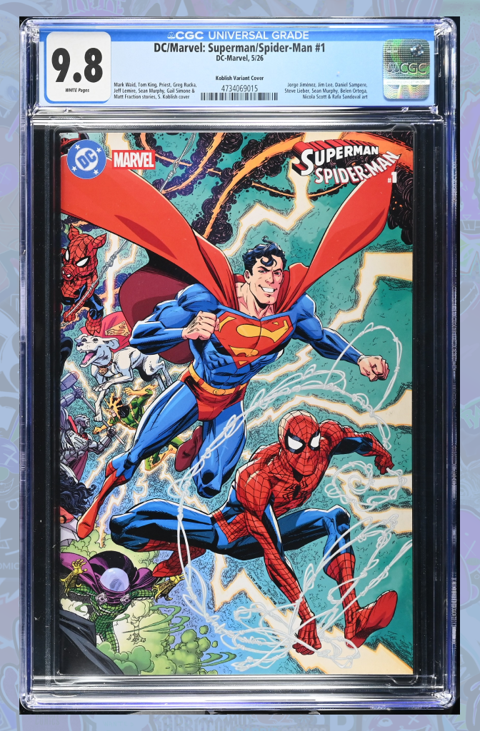 Superman Spider-Man #1 (One Shot) Cover O Scott Koblish Supermans & Spider Mans Variant | CGC 9.8