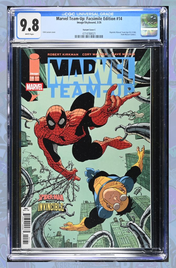 Marvel Teamup #14 Facsimile Edition Cover C Erik Larsen Variant | CGC 9.8