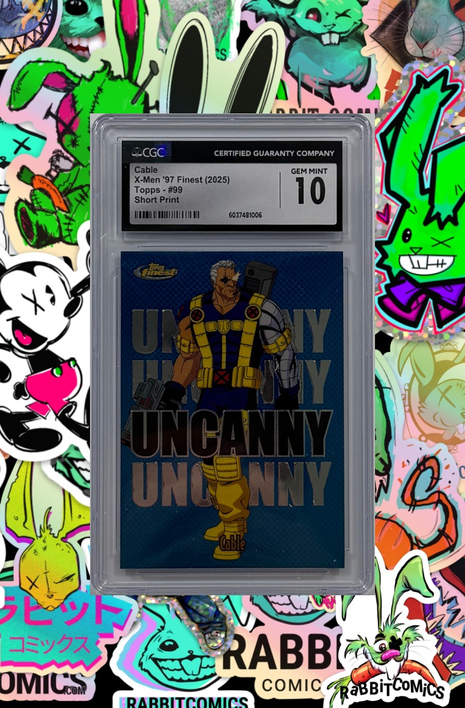 X-MEN 97 FINEST (2025) CABLE | TOPPS 99 SHORT PRINT | CGC GEM MINT 10