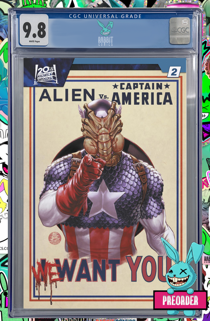 Alien vs. Captain America #2 Mark Brooks Variant | CGC 9.8 | PREORDER