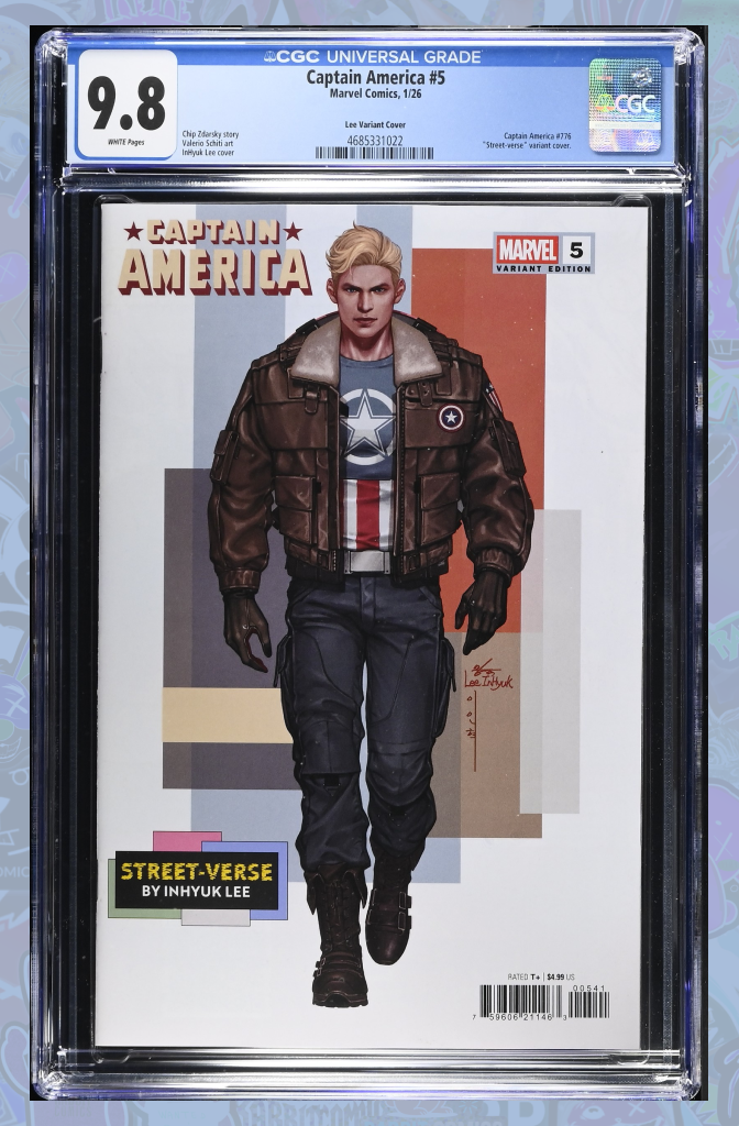Captain America #5 Inhyuk Lee Street Verse Variant | CGC 9.8