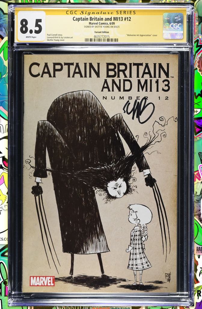 Captain Britain and MI13 #12 | Signed by Skottie Young | CGC SS 8.5