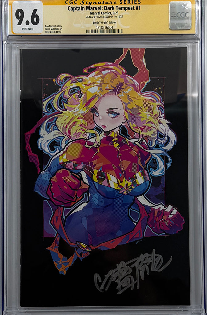 Captain Marvel: Dark Tempest #1 | 1:200 Rose Besch Ratio Variant | CGC SS 9.6