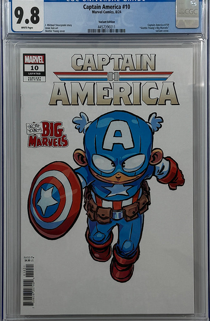 CAPTAIN AMERICA #10 | SKOTTIE YOUNG'S BIG MARVEL VARIANT | CGC 9.8