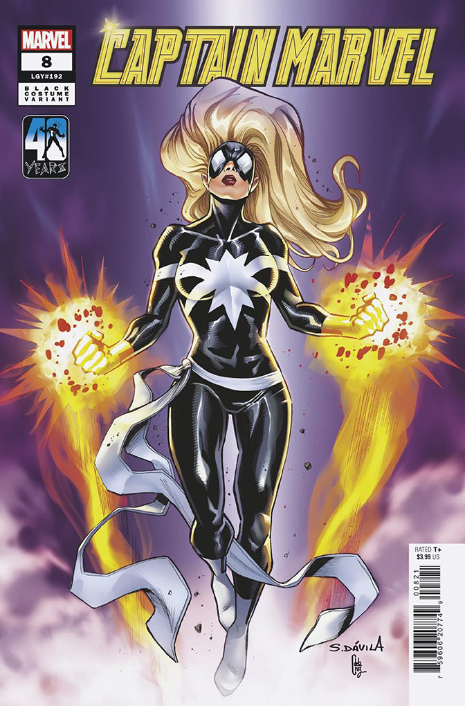 CAPTAIN MARVEL #8 | SERGIO DAVILA BLACK COSTUME VARIANT
