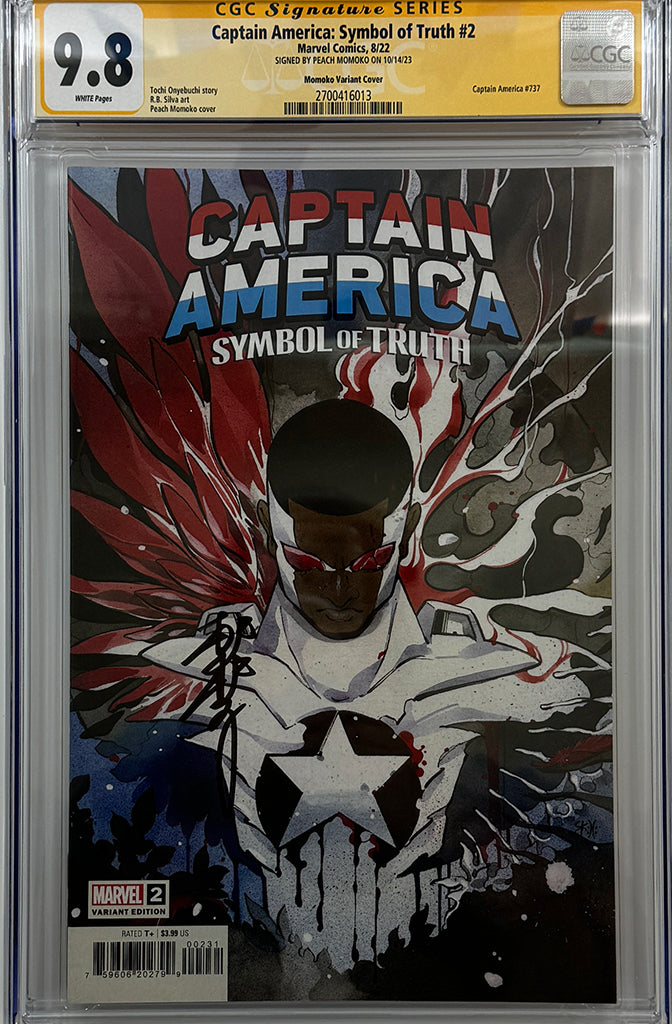 Captain America: Symbol of Truth #1 | Peach Momoko 1:25 Ratio Variant | CGC SS 9.8