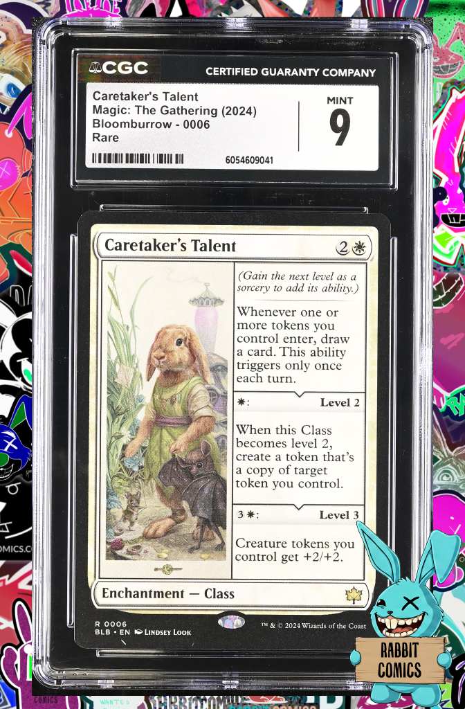 MTG: Caretaker's Talent |  Boomburrow Rare 0006 | CGC 9