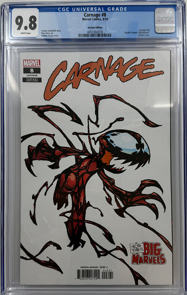 CARNAGE #8 | SKOTTIE YOUNG'S BIG MARVEL VARIANT | CGC 9.8