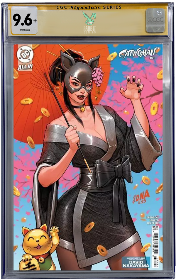 CATWOMAN #71 | CVR D DAVID NAKAYAMA ARTIST SPOTLIGHT CARD STOCK VAR | CGC 9.6+ | PREORDER