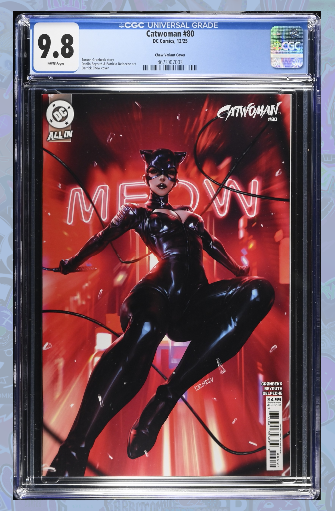 Catwoman #80 Cover C Derrick Chew Card Stock Variant | CGC 9.8