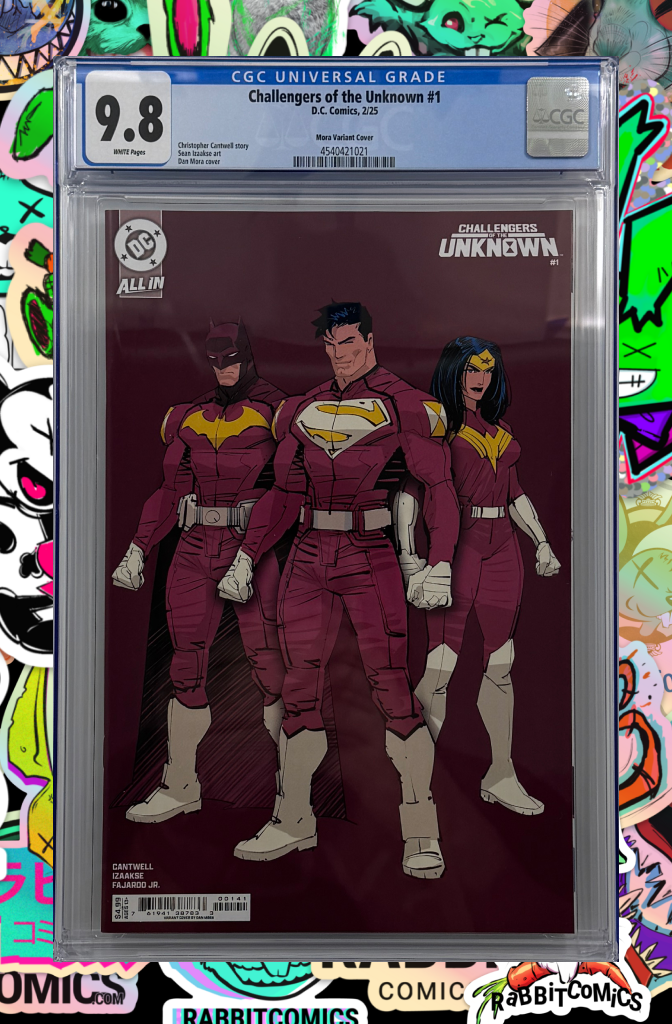 CHALLENGERS OF THE UNKNOWN #1 (OF 6) | CVR D DAN MORA DESIGN CARD STOCK VAR | CGC 9.8