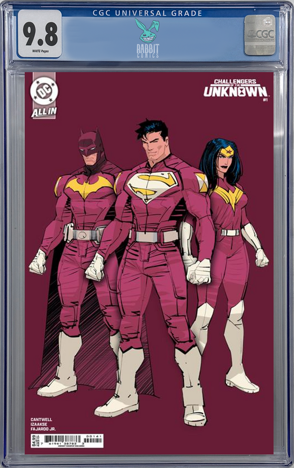 CHALLENGERS OF THE UNKNOWN #1 (OF 6) | CVR D DAN MORA DESIGN CARD STOCK VAR | CGC 9.8 | PREORDER