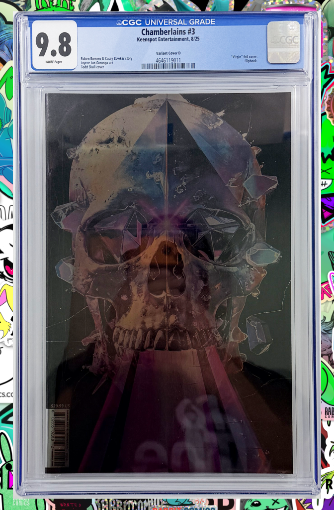 The Chamberlains #3 | CVR D Todd Skull Holofoil Flip Variant | CGC 9.8