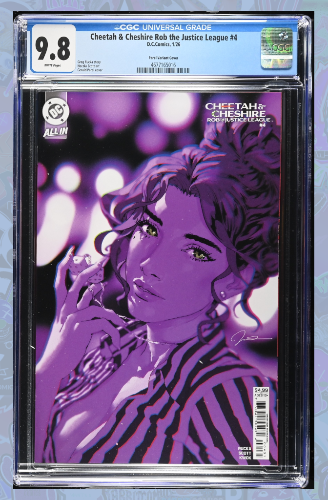 Cheetah And Cheshire Rob The Justice League #4  Gerald Parel | CGC 9.8