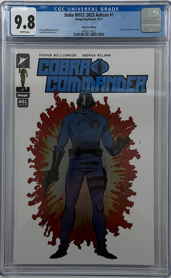 Duke #1 Ashcan | GI Joe Cobra Commander Spot Foil Variant NYCC Exclusive | CGC 9.8