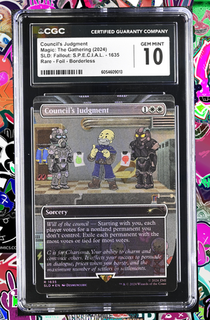 MTG - Secret Lair - Fallout | Council's Judgement Foil 1635 | CGC 10
