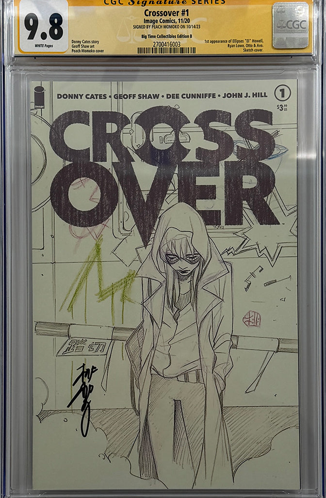 Crossover #1 | Peach Momoko Sketch Variant | CGC SS 9.8