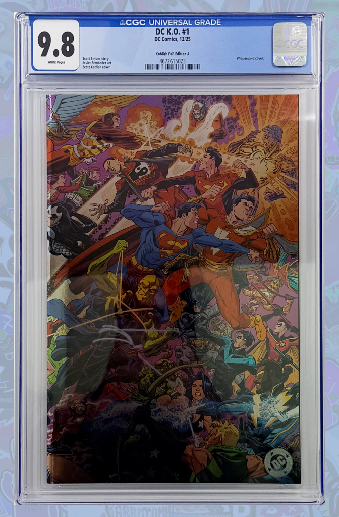 DC K.O. #1 (Of 5) Cover L Scott Koblish DC Showcase Wraparound Foil Variant | CGC 9.8