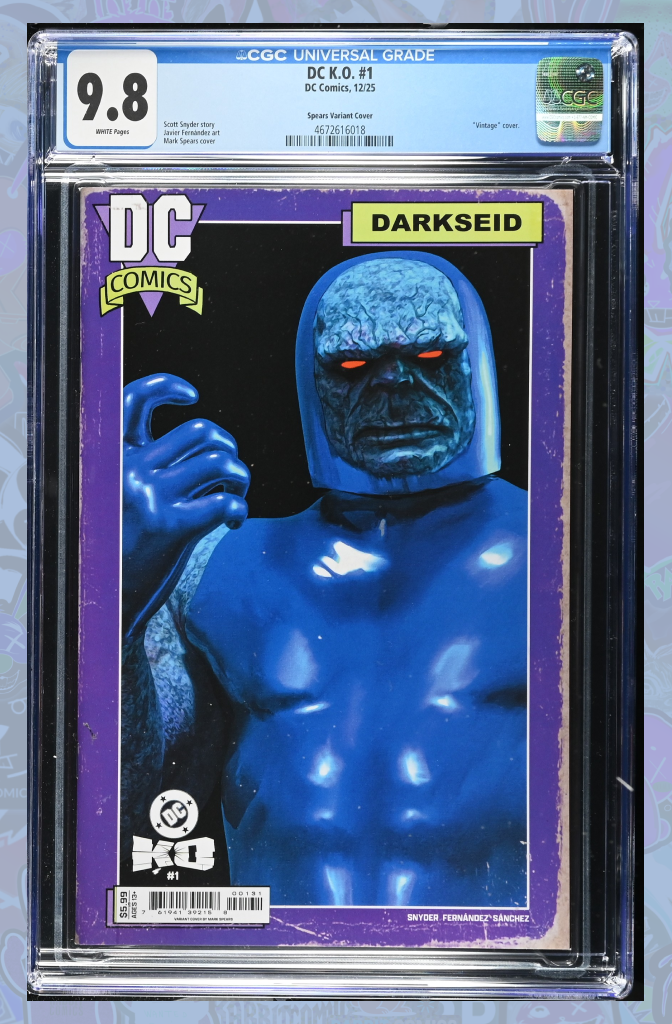 DC K.O. #1 (Of 5) Cover I Mark Spears Darkseid Card Stock Variant | CGC 9.8