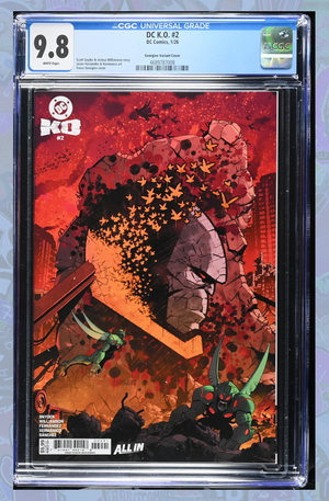 DC K.O. #2 (Of 5) Cover F Vasco Georgiev Darkseid Card Stock Variant | CGC 9.8