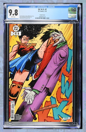 DC K.O. #2 (Of 5) Cover B Daniel Warren Johnson Card Stock Variant | CGC 9.8
