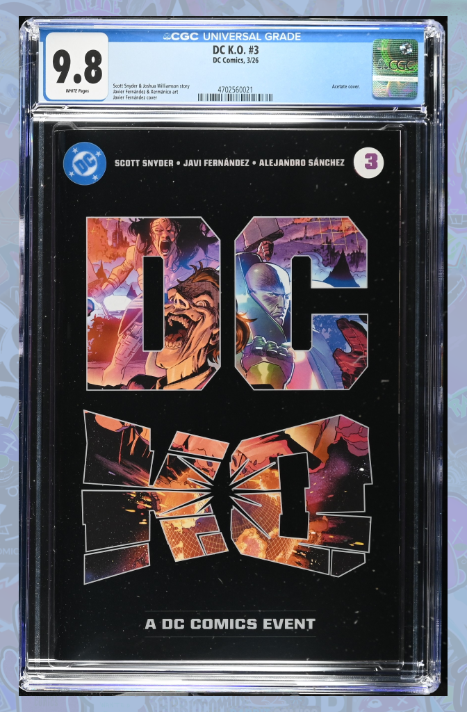 DC K.O. #3 (Of 5) Cover A Javier Fernandez Acetate | CGC 9.8
