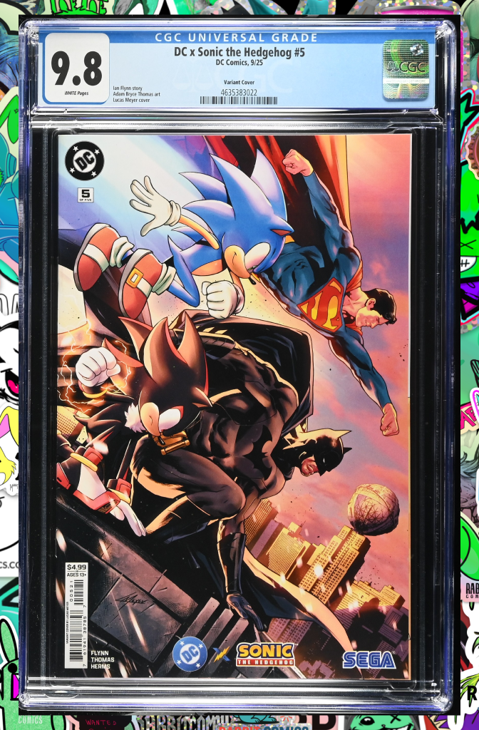 Dc X Sonic The Hedgehog #5 (Of 5) B Lucas Meyer Variant | CGC 9.8