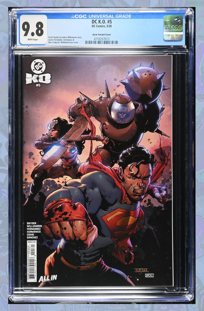 DC K.O. #5 (Of 5) Cover K 1:25 Ratio Mahmud Asrar Card Stock Variant | CGC 9.8