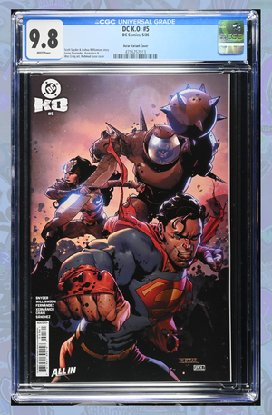 DC K.O. #5 (Of 5) Cover K 1:25 Ratio Mahmud Asrar Card Stock Variant | CGC 9.8