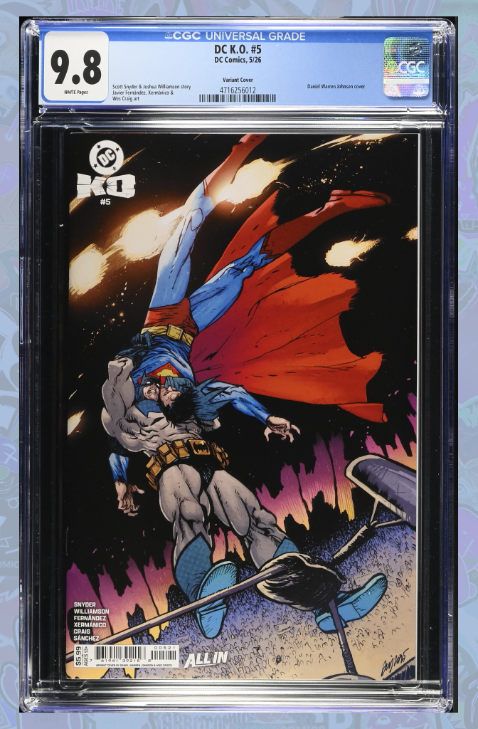 DC K.O. #5 (Of 5) Cover B Daniel Warren Johnson Card Stock Variant | CGC 9.8