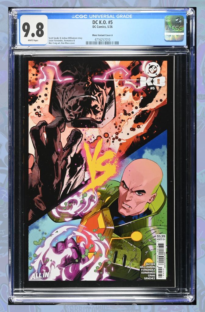 DC K.O. #5 (Of 5) Cover G Dan Mora Bracket Card Stock Variant | CGC 9.8
