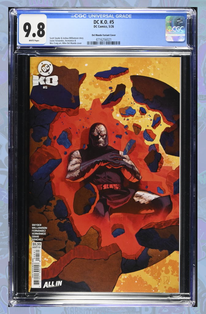 DC K.O. #5 (Of 5) Cover C Mike Del Mundo Card Stock Variant | CGC 9.8