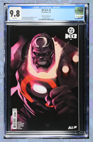 DC K.O. #5 (Of 5) Cover F Ben Oliver Face Off Card Stock Variant | CGC 9.8