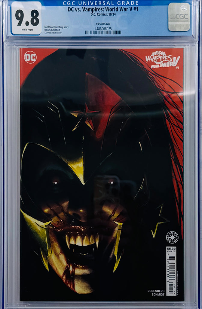 DC VS VAMPIRES WORLD WAR V #1 (OF 12) | CVR B STEVE BEACH VARIANT | CGC 9.8