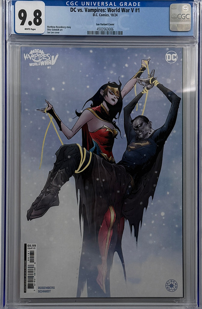 DC VS VAMPIRES WORLD WAR V #1 (OF 12) | CVR C JAE LEE CARD STOCK VARIANT | CGC 9.8
