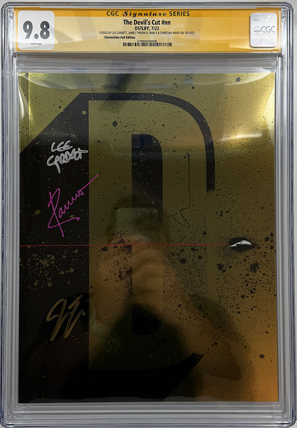 DEVILS CUT (ONE SHOT) | SDCC GOLD VARIANT | 5X SIGS | CGC SS 9.8