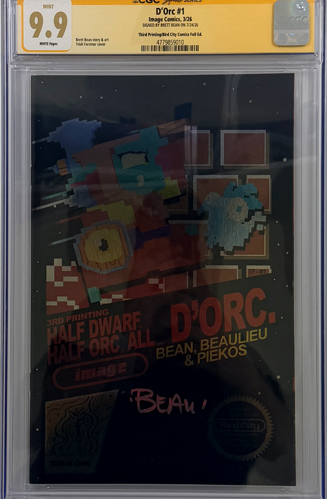 D'ORC #1 3RD PRINT | 8BIT VARIANT | CGC SS 9.9