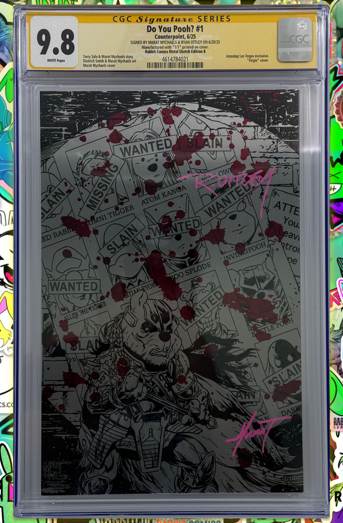DO YOU POOH | BATTLE POOH BW BLOODY METAL VARIANT | SIGNED BY MARAT & OTTLEY | CGC SS 9.8