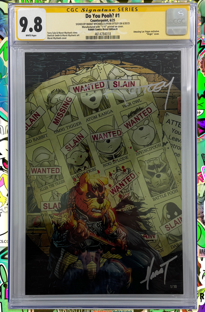 DO YOU POOH | BATTLE POOH METAL VARIANT | SIGNED BY MARAT & OTTLEY | CGC SS 9.8