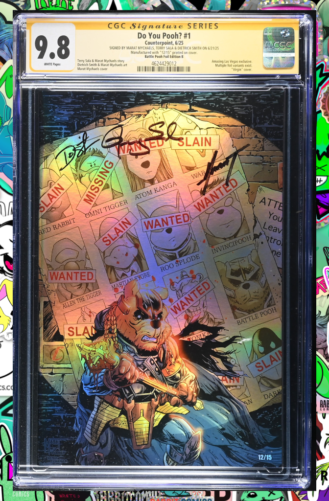 DO YOU POOH | BATTLE POOH FOIL VARIANT | 3X SIGNED | CGC SS 9.8