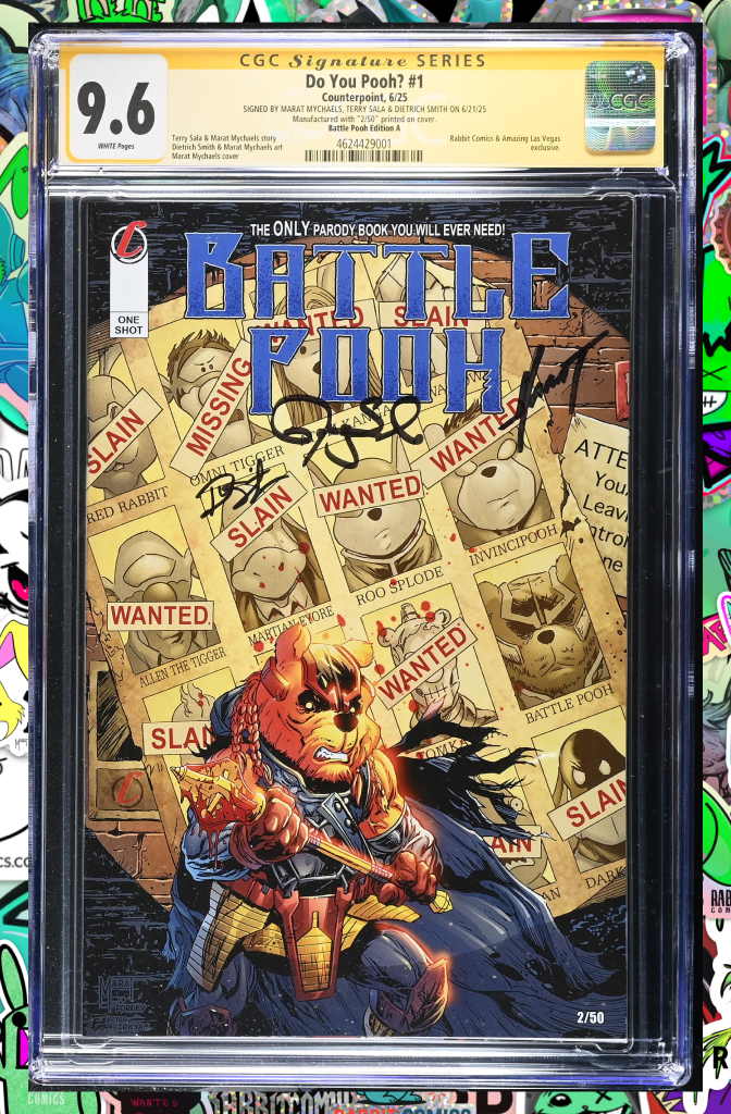 DO YOU POOH | BATTLE POOH VARIANT | 3X SIGNED | CGC SS 9.6