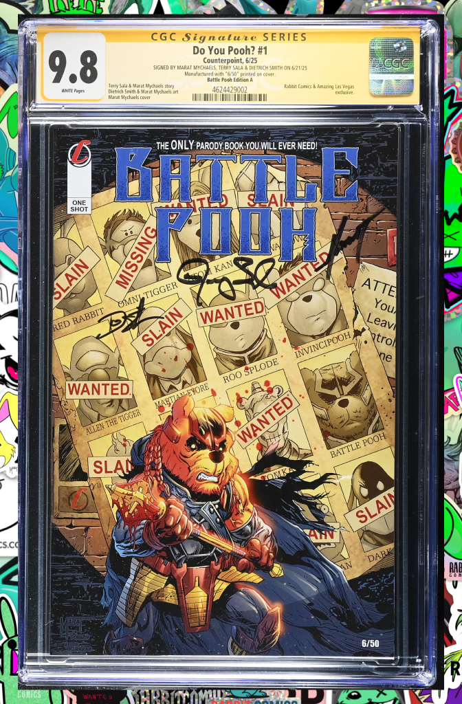 DO YOU POOH | BATTLE POOH VARIANT | 3X SIGNED | CGC SS 9.8