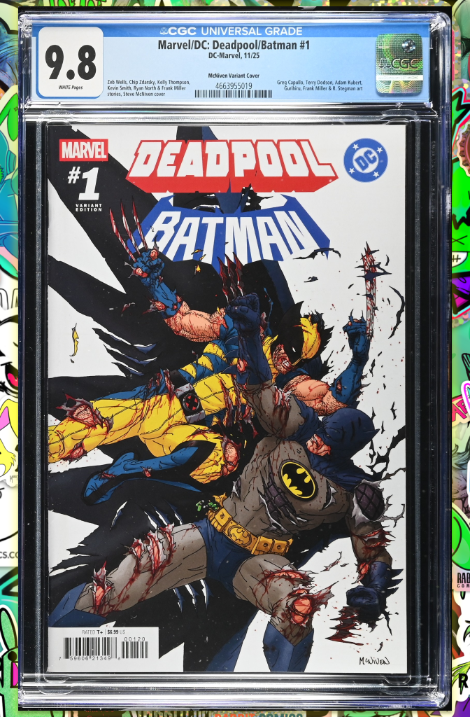 Marvel/DC: Deadpool/Batman #1 Steve Mcniven 1:25 Ratio Variant | CGC 9.8