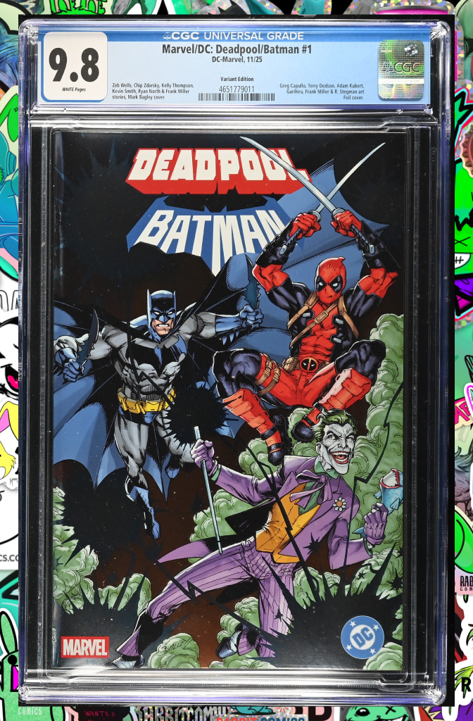 Marvel/DC: Deadpool/Batman #1 Mark Bagley Foil Variant | CGC 9.8